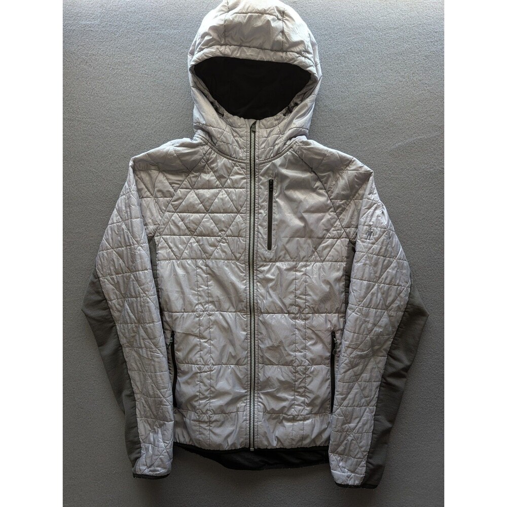 Smartwool Women’s XL Gray Merino Wool Insulated Hooded Full Zip Jacket